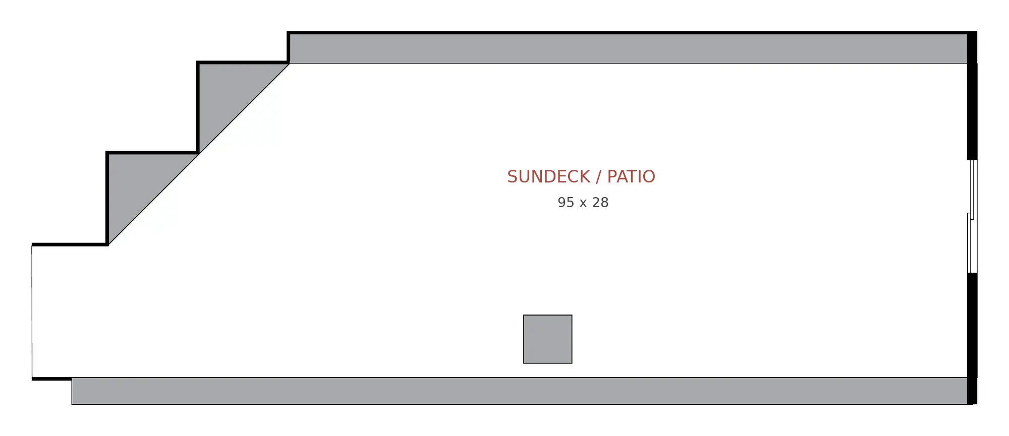 Outdoor Terrace floor plan at Pinnacle Hotel Harbourfront