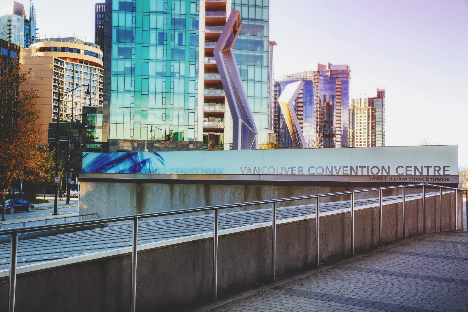 Vancouver Convention Centre West near Pinnacle Hotel Harbourfront in Coal Harbour